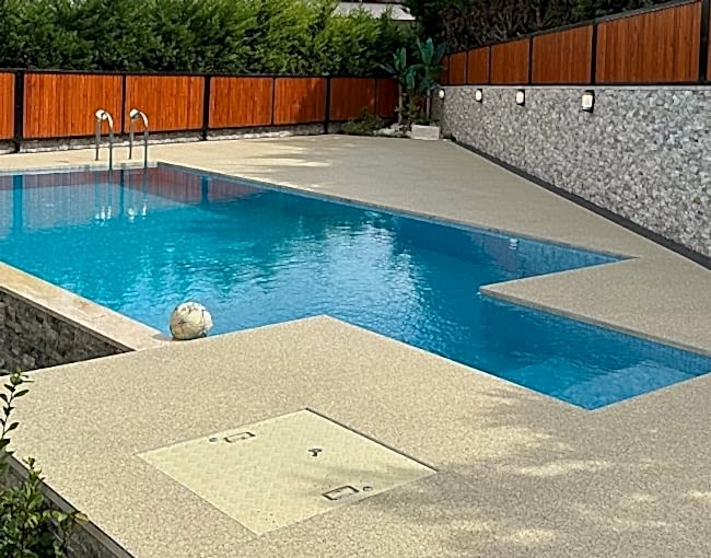 dış mekanda taş halı temizliği